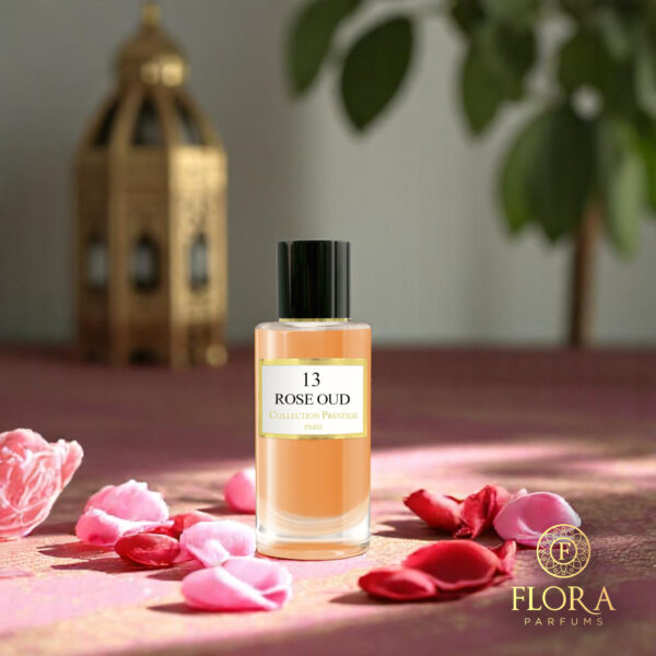 Rose Oud de Collection Prestige marie la rose de Damas, le safran et le bois ambré dans une fragrance orientale féminine, sensuelle et profondément envoûtante.