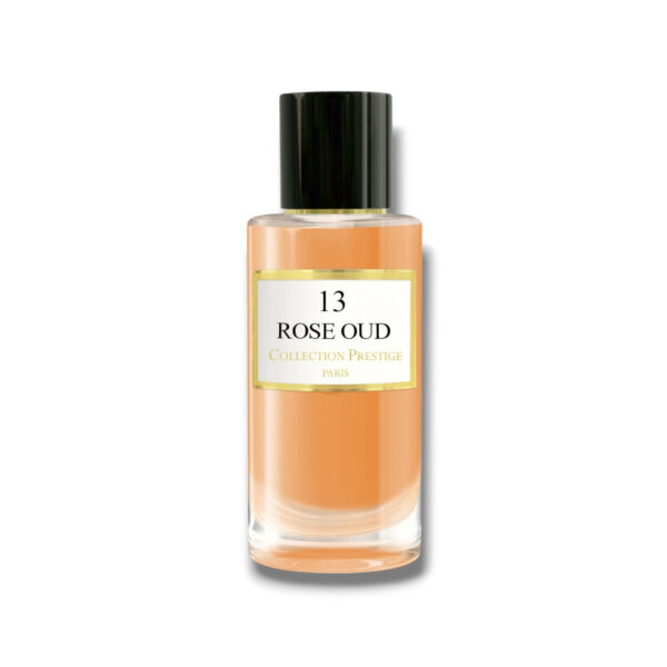 Rose Oud de Collection Prestige marie la rose de Damas, le safran et le bois ambré dans une fragrance orientale féminine, sensuelle et profondément envoûtante.