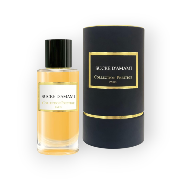 Eau de parfum pour homme et femme - Sucre d’Amami - 20ml - Collection Prestige paris Description Découvrez l'Eau de Parfum Sucre d'Amani de la collection Prestige, Paris, une fragrance exquise conçue pour séduire aussi bien les hommes que les femmes. Plongez dans une aventure olfactive envoûtante qui vous transportera dans les souvenirs doux de votre enfance, tout en embrassant l'élégance et le raffinement contemporain. Sucre d'Amani s'ouvre sur une base solide d'accord vanille, apportant une profondeur chaleureuse à cette composition parfumée. Les notes de canne à sucre se mêlent habilement à un rêve floral, poudré, et vanillé, où l'accord orchidée apporte une touche de séduction à l'ensemble. Les notes olfactives de Sucre d'Amani de la collection Prestige, Paris sont une symphonie olfactive captivante : Notes de tête : Une explosion gourmande de caramel, de chocolat et de framboise crée un départ irrésistiblement sucré. Notes de cœur : Un souffle de notes florales blanches apporte une élégance florale et légère, équilibrant la douceur sucrée. Notes de fond : La vanille persistante vient couronner cette composition parfumée, laissant une empreinte sucrée et séduisante sur la peau. Sucre d'Amani de la collection Prestige, Paris, est bien plus qu'un simple parfum ; il est une expérience sensorielle qui fusionne le passé et le présent, l'innocence et la séduction.  Cette fragrance enchanteresse est le compagnon idéal pour ceux qui apprécient l'élégance, la douceur et la nostalgie. Osez vous laisser enivrer par cette fragrance, et laissez-vous emporter par le charme sucré de Sucre d'Amani. Notes Olfactives Notes de tête :  Caramel, Chocolat, Framboise Notes de coeur :  Note florale blanche Notes de fond :  Vanille