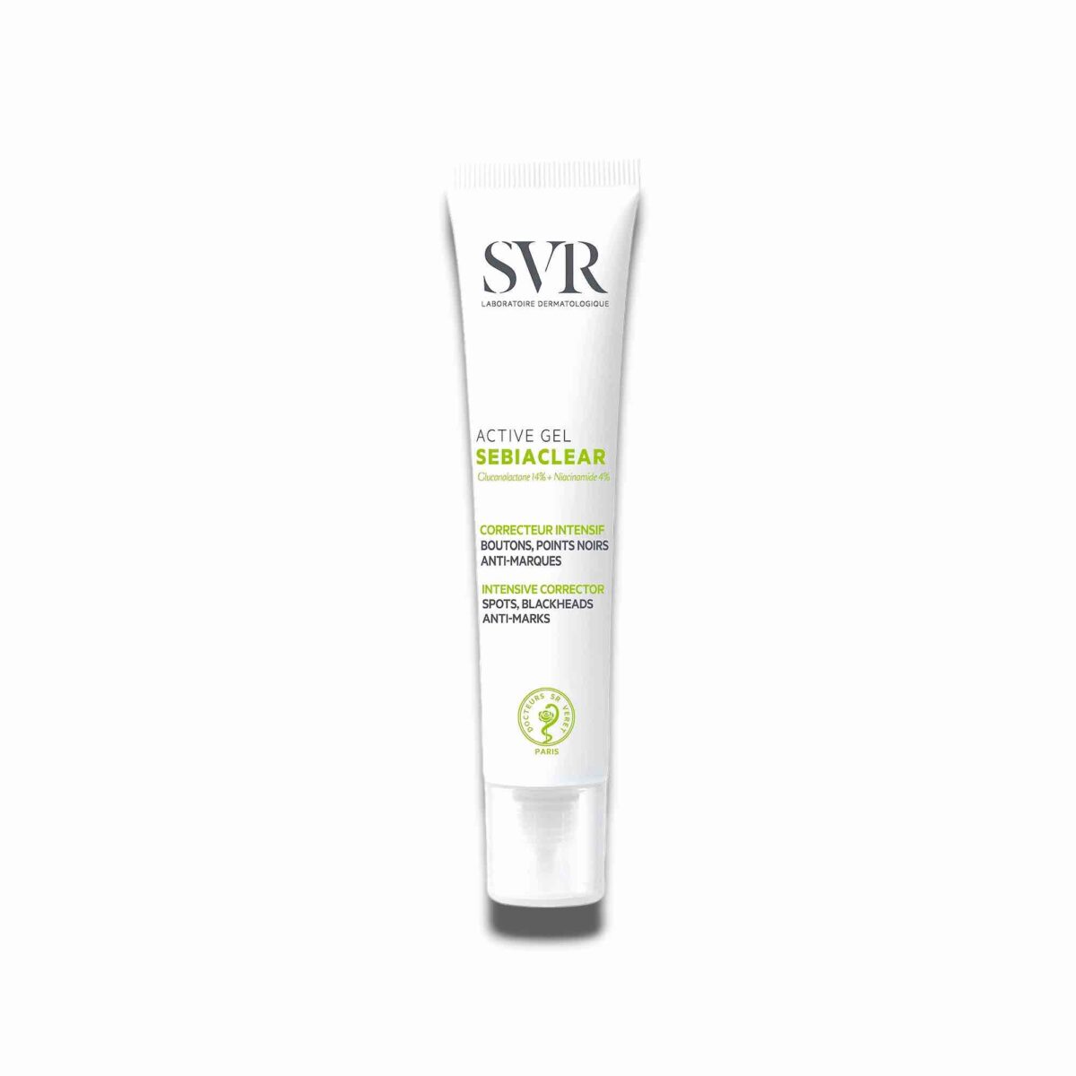 SEBIACLEAR Active Gel - Correcteur Intensif Boutons, Points Noirs et Anti-Marques - 40ml - SVR