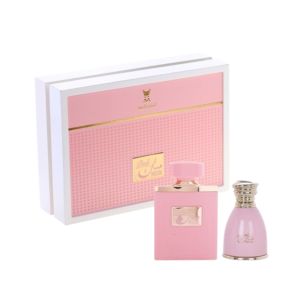 Le Coffret Musk Pink Collection d'Al Majed Oud est une célébration de la féminité raffinée et de la fraîcheur vibrante. Composé d’un parfum spray et d’une huile parfumée, ce coffret capture l’essence du luxe et de la délicatesse, parfait pour une utilisation quotidienne ou pour offrir.