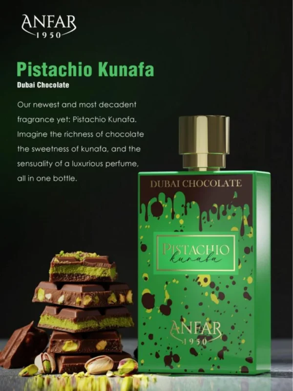 Dubai Chocolate Pistachio Kunafa – 100ml – ANFAR 1950