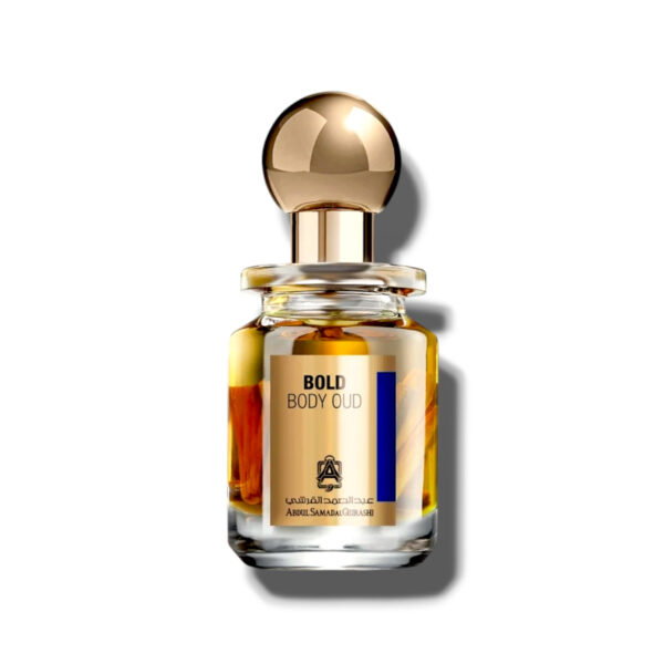 Bold Body Oud d’Abdul Samad Al Qurashi, 30ml, est une huile parfumée mixte alliant oud, épices, fleurs, bois et musc pour un sillage audacieux et sophistiqué.